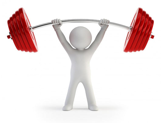 Athlete Lifting Weights Wall Decal