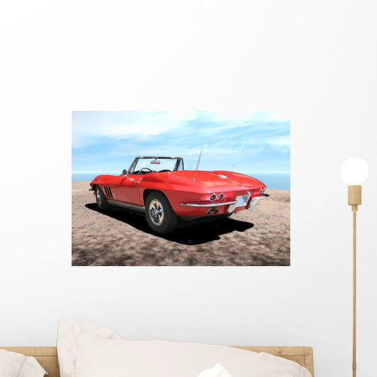 Classic American Sportscar Wall Mural