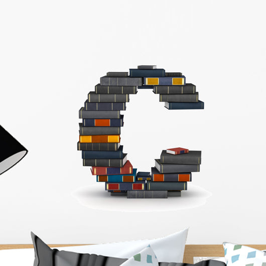 Letter C Stacked from Wall Mural