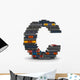 Letter C Stacked from Wall Mural