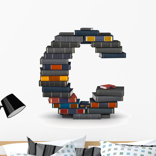 Letter C Stacked from Wall Mural