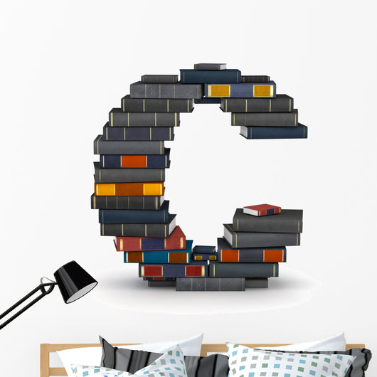 Letter C Stacked from Wall Mural