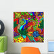 Trippy Multicolor Abstract Wall Mural