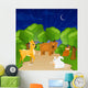 Vector Illustration Forest Animals Wall Mural