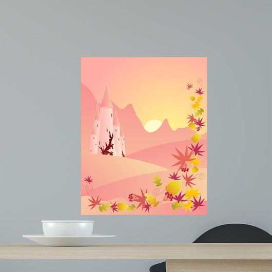 Autumn Castle Wall Mural