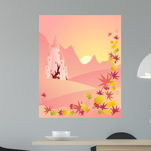 Autumn Castle Wall Mural