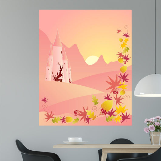 Autumn Castle Wall Mural