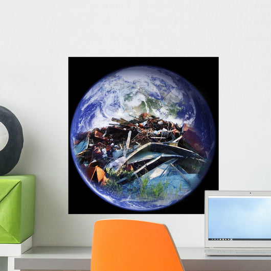 Landfill Earth Wall Mural