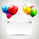 Modern birthday background with place for text Wall Mural