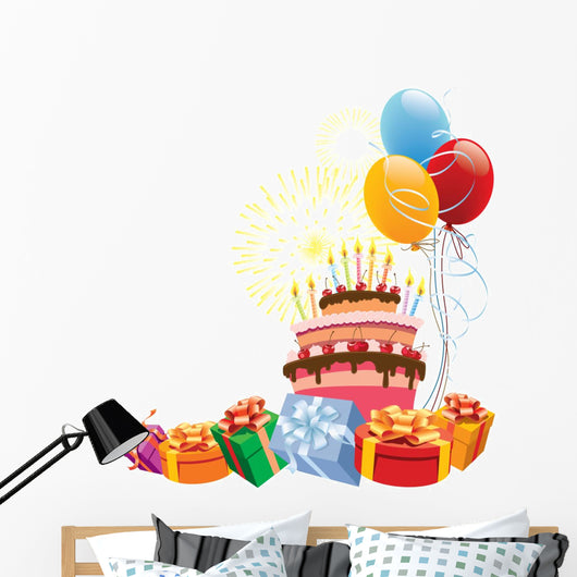 Birthday cake Wall Decal