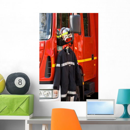 Firefighter Clothing Wall Mural