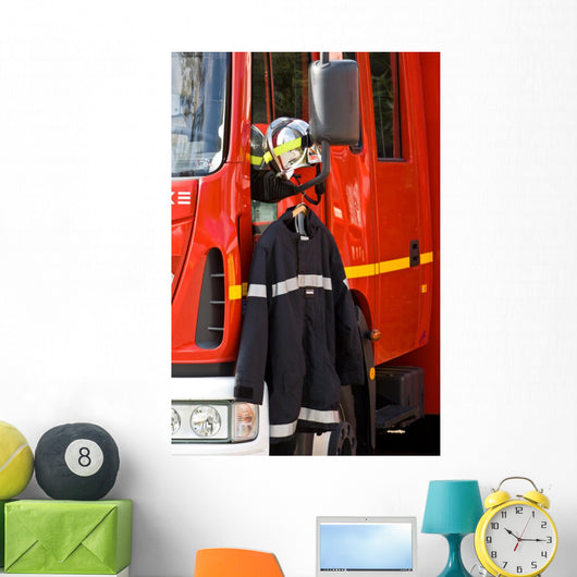 Firefighter Clothing Wall Mural