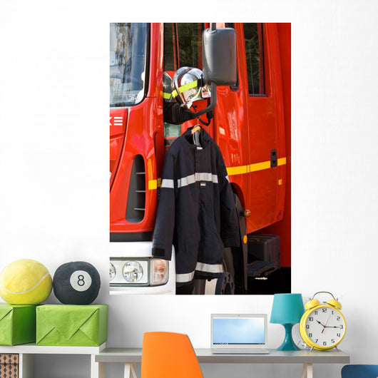 Firefighter Clothing Wall Mural