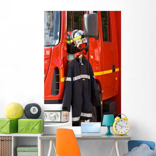 Firefighter Clothing Wall Mural