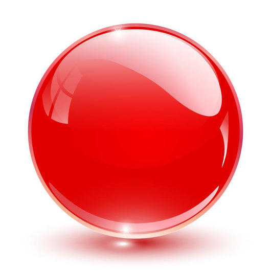 Crystal Sphere Red Wall Decal