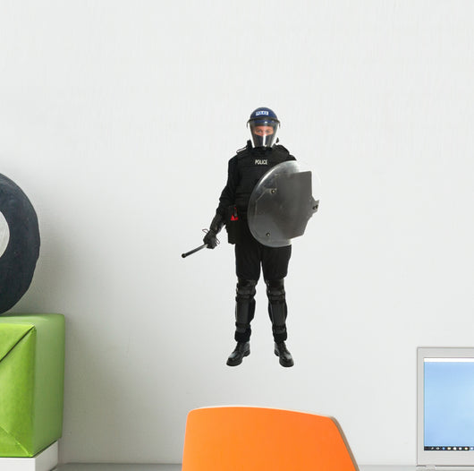 Police riot officer Wall Decal
