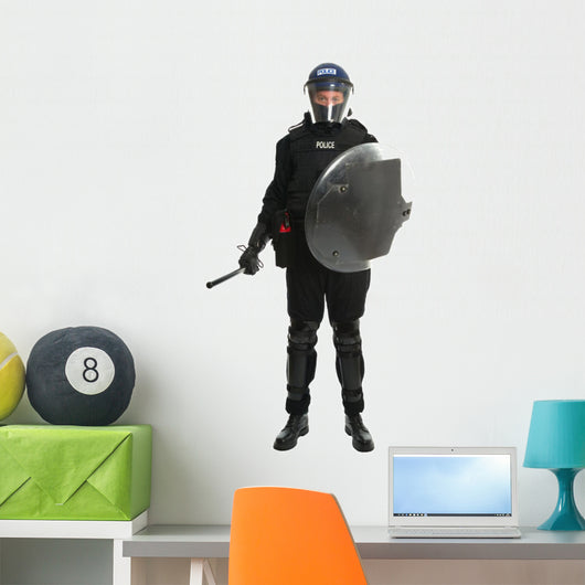 Police riot officer Wall Decal