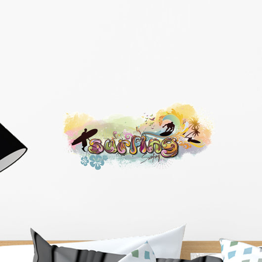 Surfing Wall Mural