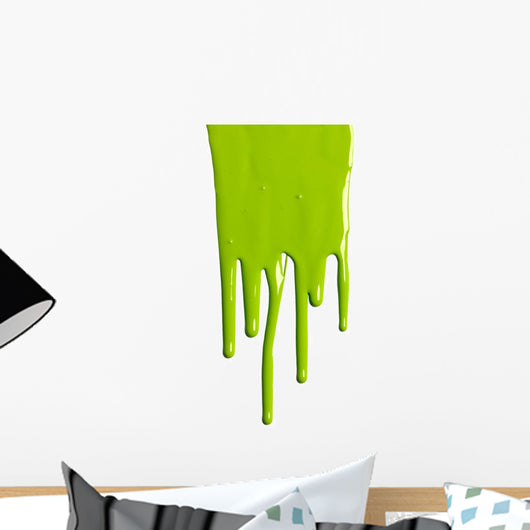 Green Dripping Paint