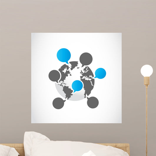 Social Media World Wall Decal