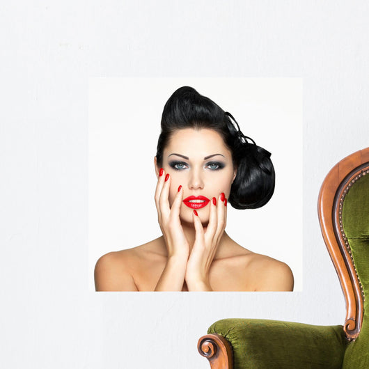 Fashion Woman with Red