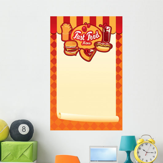 Menu for Fast Food