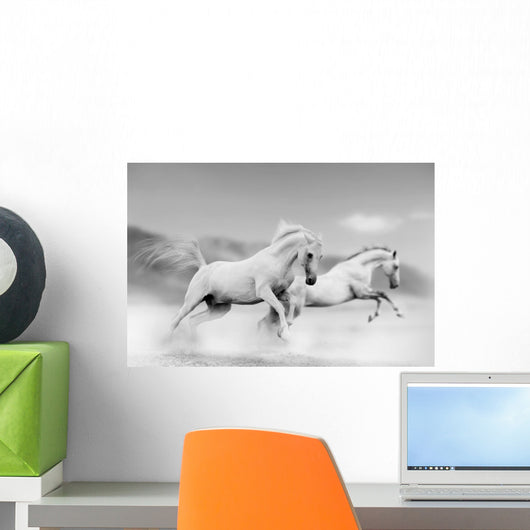 Horses Desert Wall Mural