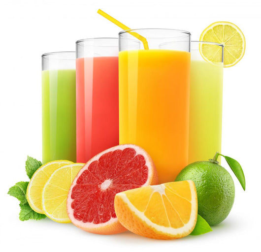 Fresh Citrus Juices White Wall Decal