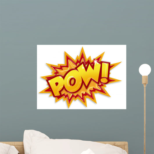 cartoon pow Wall Decal