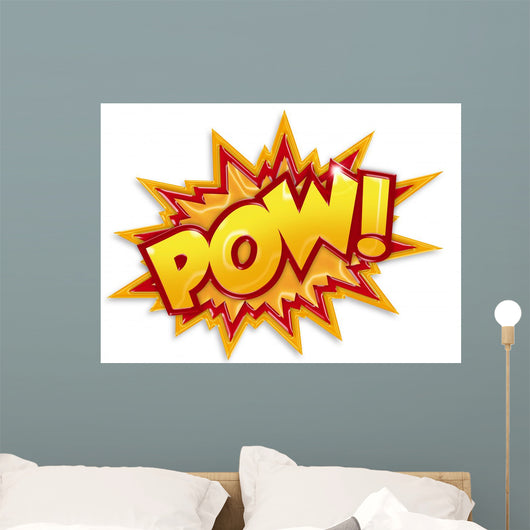 cartoon pow Wall Decal