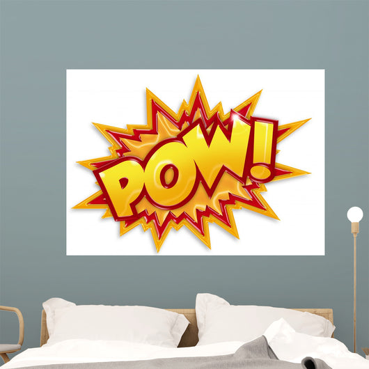 cartoon pow Wall Decal