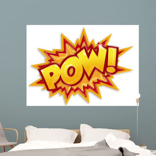 cartoon pow Wall Decal