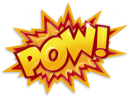 cartoon pow Wall Decal