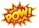 cartoon pow Wall Decal