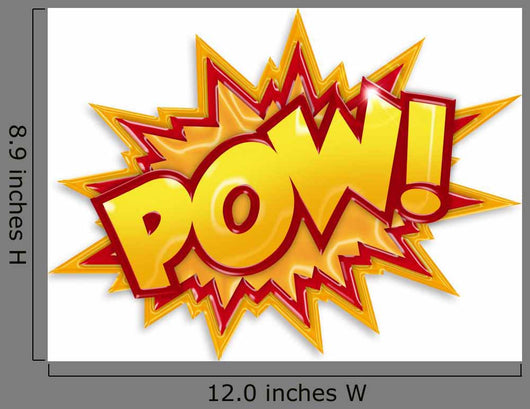 cartoon pow Wall Decal