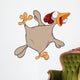 Hen. Cartoon Wall Decal