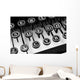 Typewriter  in black and white Wall Mural