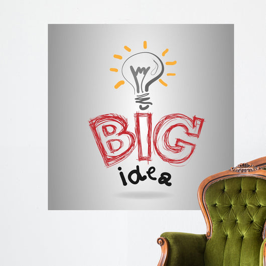 light bub the big idea concept Wall Mural