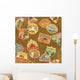Vintage Travel Labels Seamless Wall Decal
