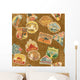 Vintage Travel Labels Seamless Wall Decal