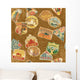 Vintage Travel Labels Seamless Wall Decal