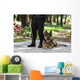 Loyal Police Dog Wall Mural