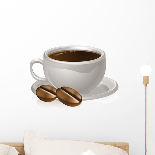 Cup Coffee and Beans