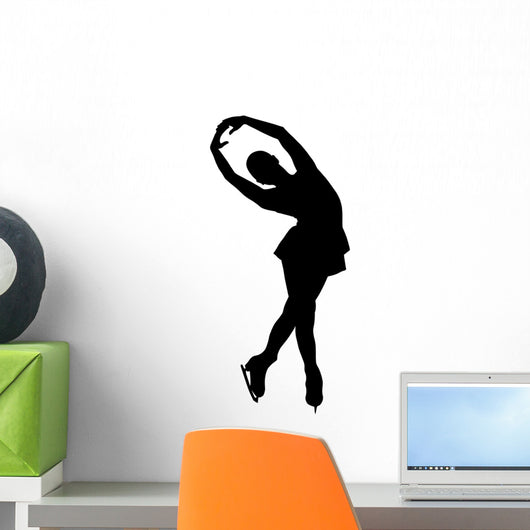 Woman Figure Skater Wall Mural