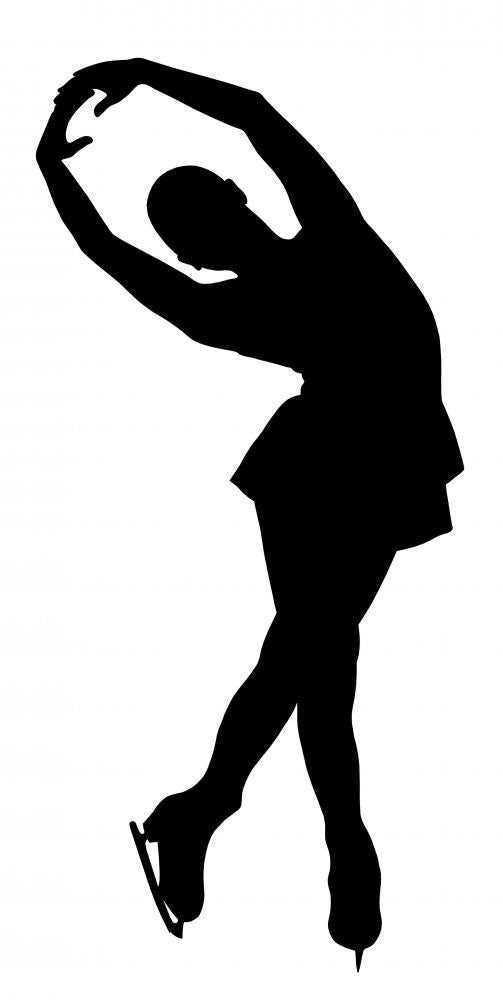 Woman Figure Skater Wall Mural
