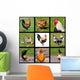 Nine Photos Mosaic Roosters