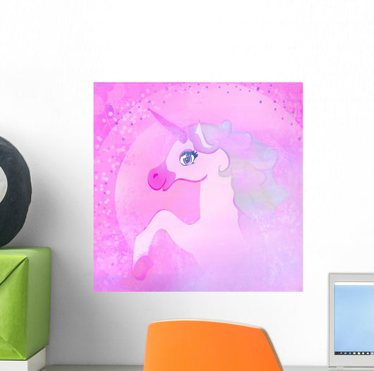 Illustration Beautiful Pink Unicorn
