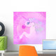Illustration Beautiful Pink Unicorn