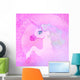 Illustration Beautiful Pink Unicorn