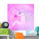Illustration Beautiful Pink Unicorn
